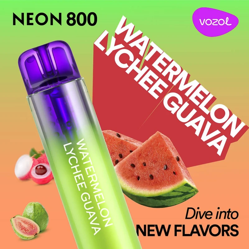 Neon800 WATERMELON LYCHEE GUAVA » Tigara electronica de unica folosinta »  Vozol
