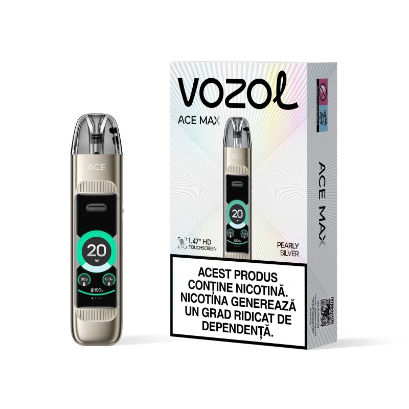 KIT ACE MAX Pod Carbon Pearly Silver KIT ACE MAX Pod Car... » Vozol.Ro