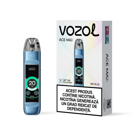 KIT ACE MAX Pod  Carbon Sky Blue KIT ACE MAX Pod  Carbon... » Vozol.Ro
