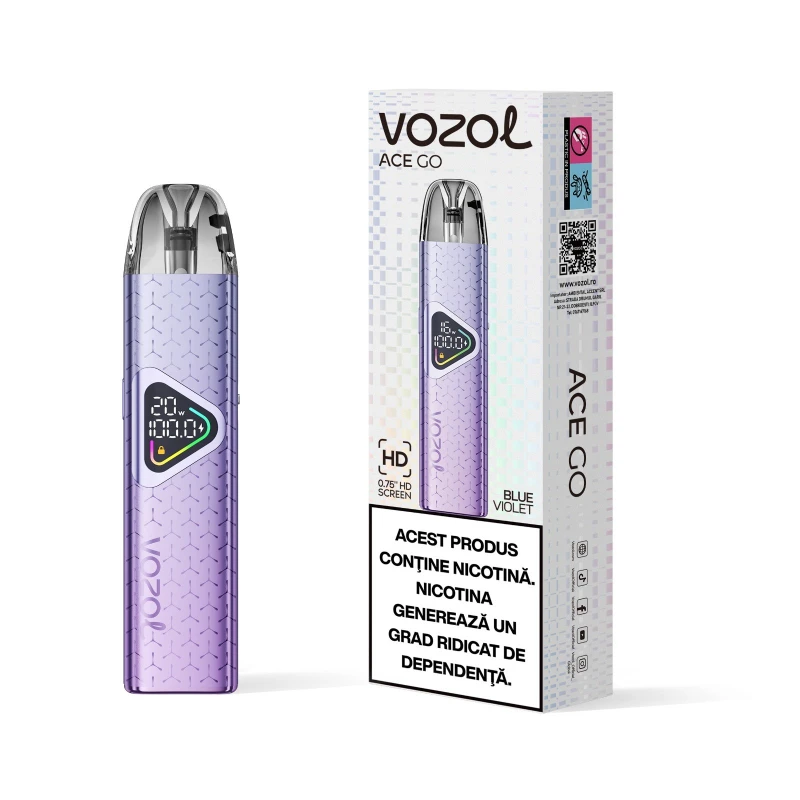 Narghilea electronica reincarcabila KIT ACE GO POD BLUE ... » Vozol.Ro