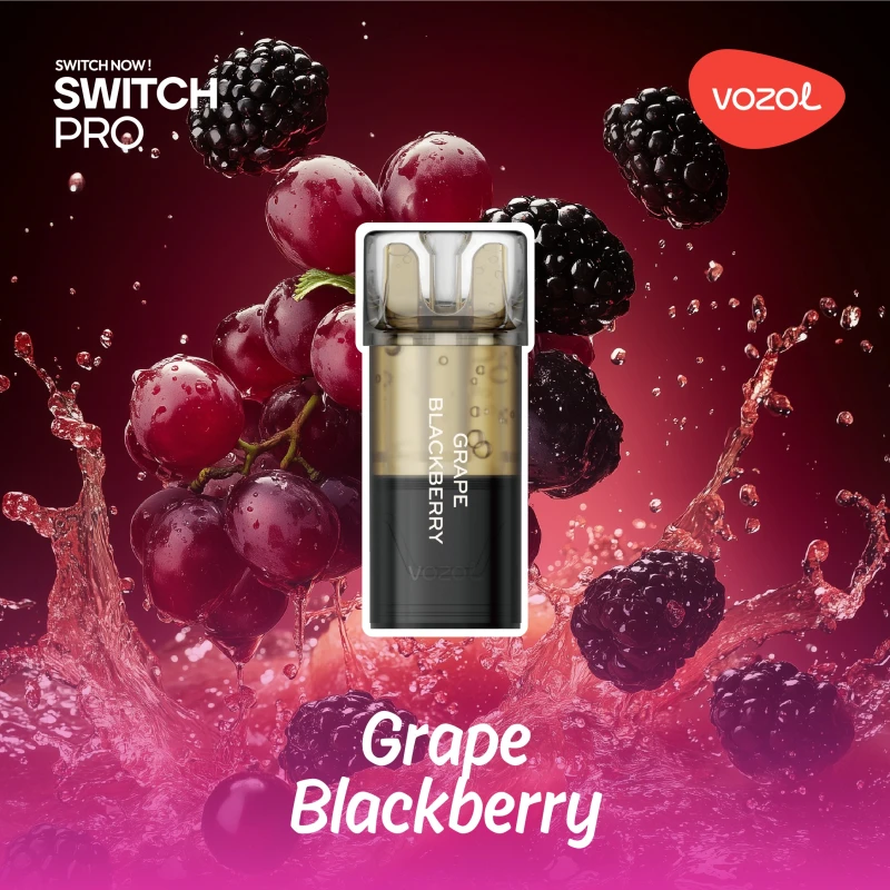 Narghilea electronica reincarcabila SWITCH PRO GRAPE BLACKBERRY | GALASUN