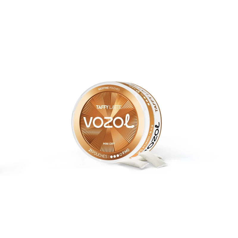 Pouch Cu Nicotina VOZOL TAFFY LATTE 9MG | GALASUN